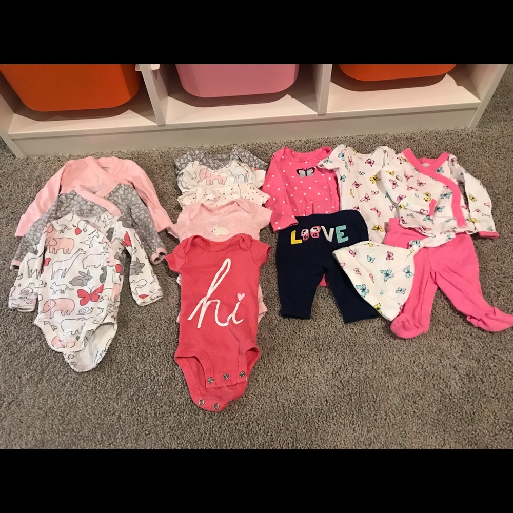 **SOLD** Lot of Premie Girl baby clothes